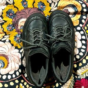 Keen Presidio Sport Black Leather Outdoor Lace Up Hikiing Shoes Women size 12